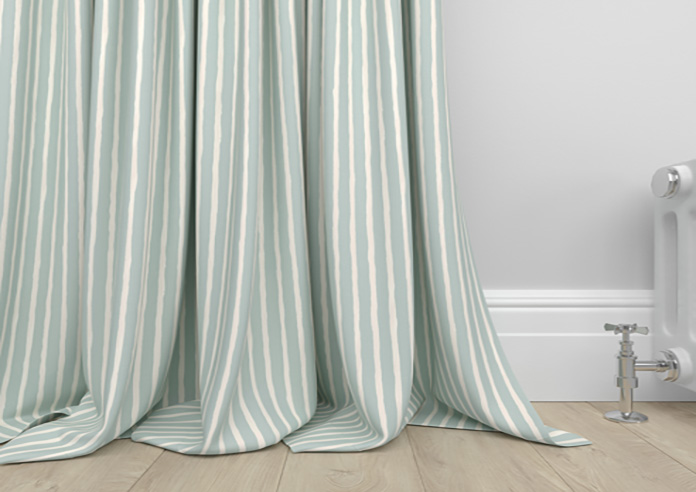 Vintage Stripe, Aqua - Made to Measure Curtains - Image 6